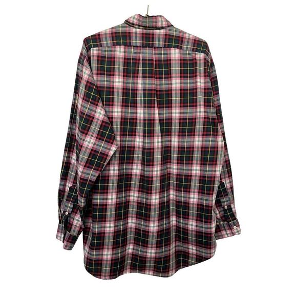 Ralph Lauren Mens Blake Plaid Button Up Shirt Size L Green Country Equestrian - Picture 2 of 7